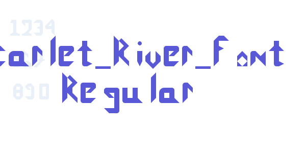 Scarlet_River_Font Regular font free