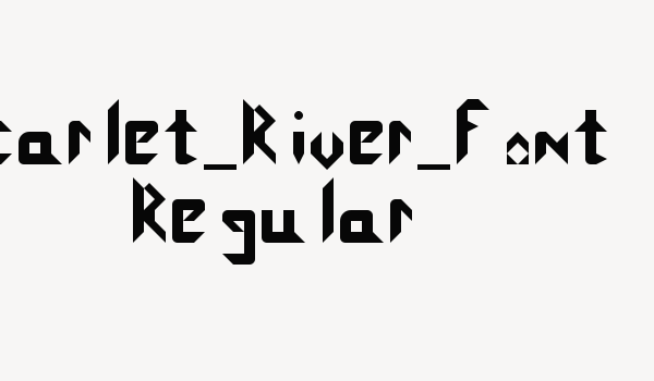 Scarlet_River_Font Regular Font