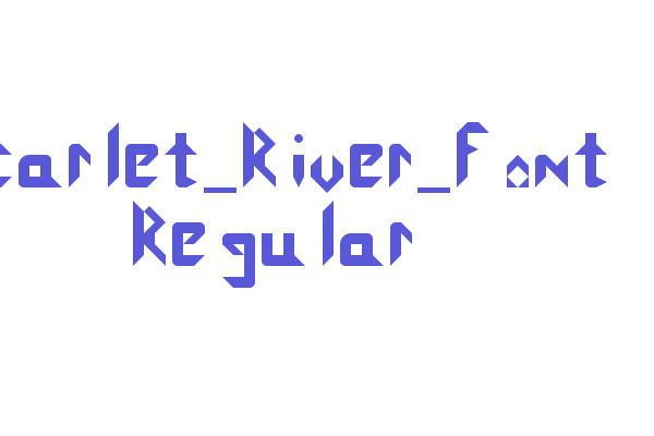 Scarlet_River_Font Regular Font