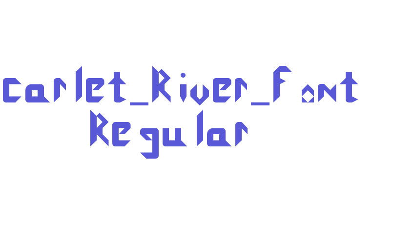 Scarlet_River_Font Regular Font