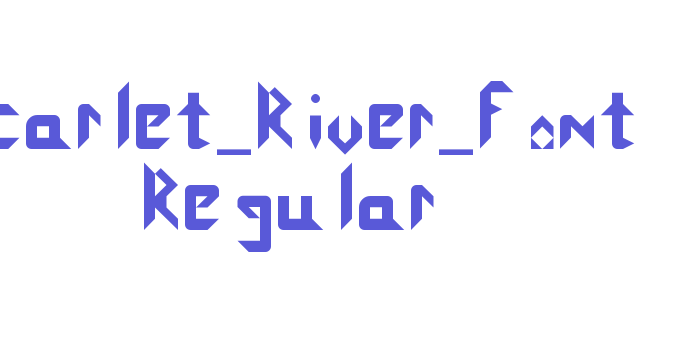 Scarlet_River_Font Regular Font Download