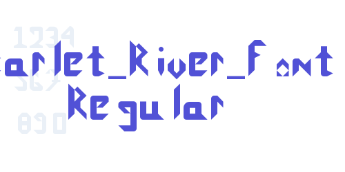 Scarlet_River_Font Regular-font-download