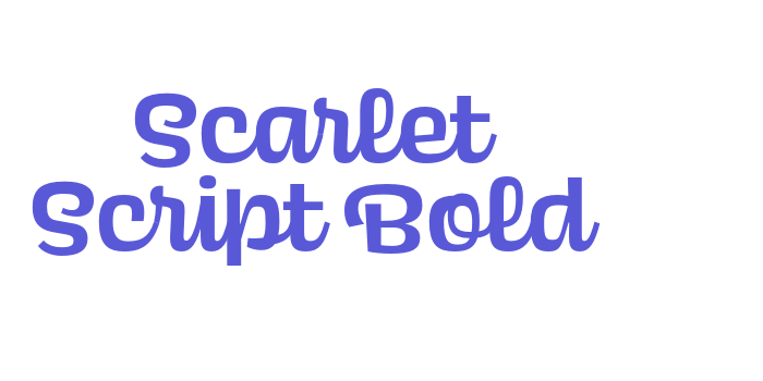 Scarlet Script Bold Font Download