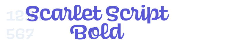 Scarlet Script Bold-related font
