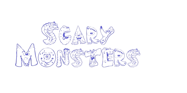 Scary Monsters font free