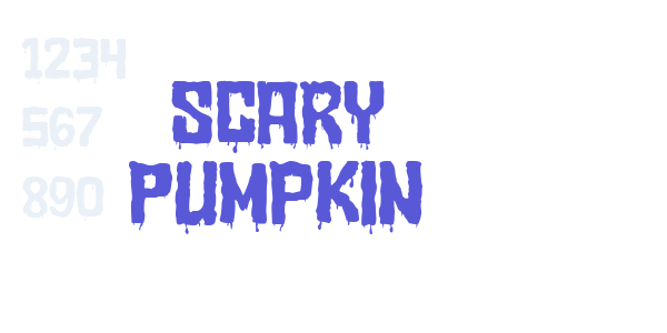 Scary Pumpkin font free