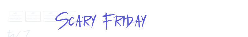 Scary Friday font