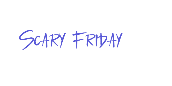 Scary Friday Font