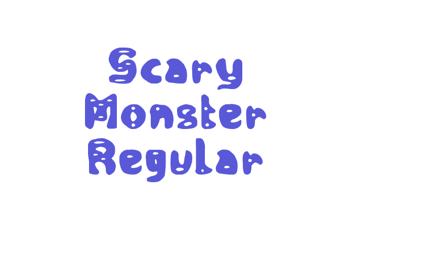 Scary Monster Regular Font Download