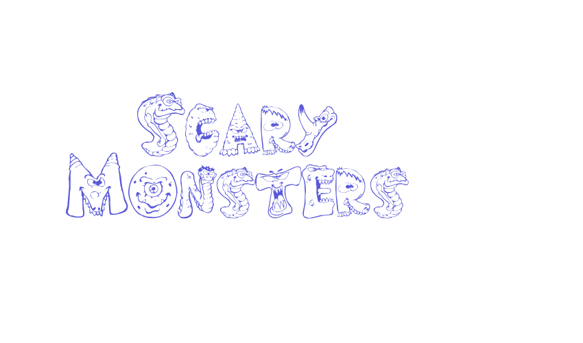 Scary Monsters Font Download