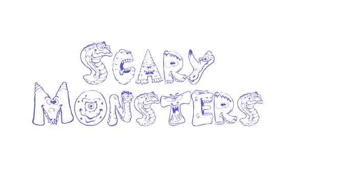 Scary Monsters Font Download