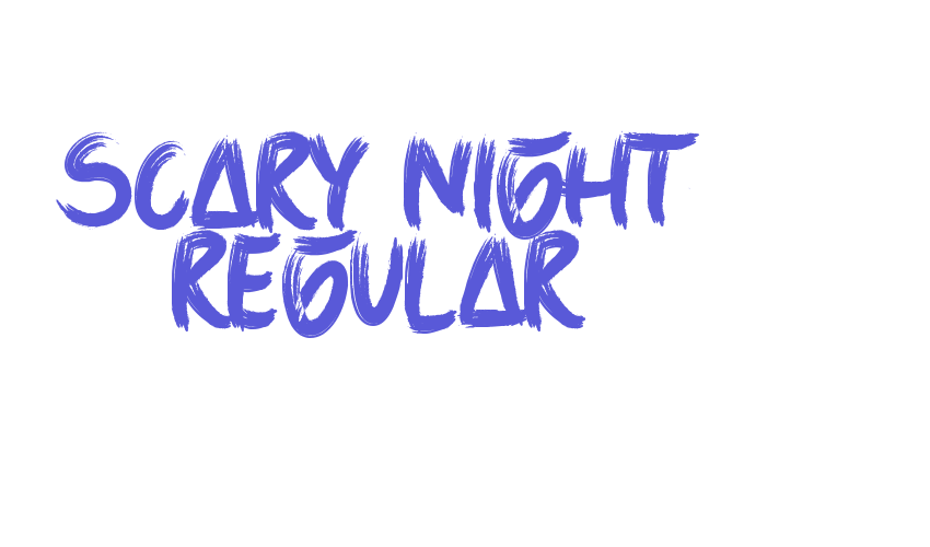 Scary Night Regular Font