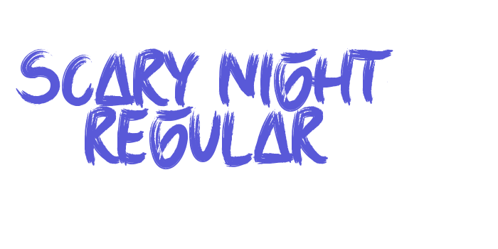 Scary Night Regular Font Download