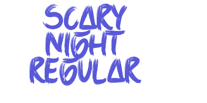 Scary Night Regular Font