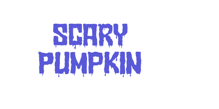 Scary Pumpkin Font