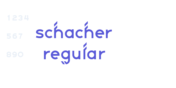 Schacher Regular font free