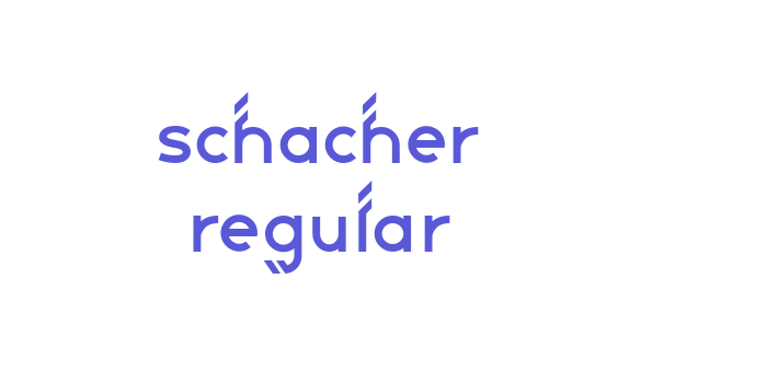 Schacher Regular Font Download