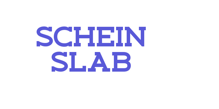 Schein Slab Font Download