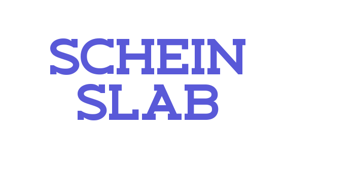 Schein Slab Font