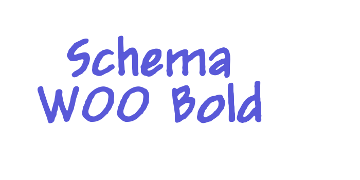 Schema W00 Bold Font