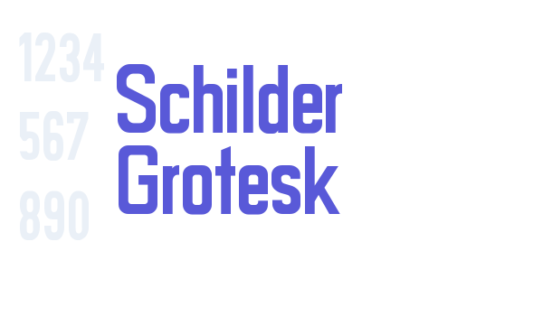 Schilder Grotesk Font