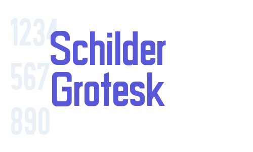 Schilder Grotesk Font Download