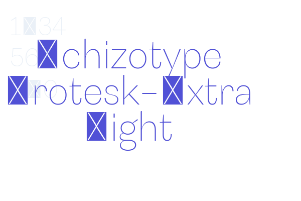 Schizotype Grotesk-Extra Light Font Download