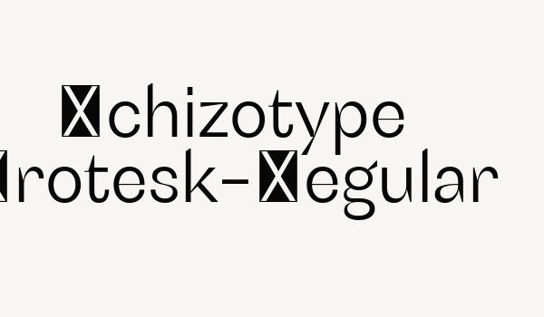 Schizotype Grotesk-Regular Font