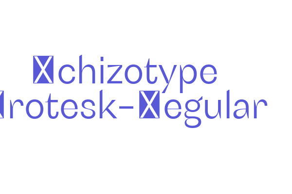 Schizotype Grotesk-Regular Font