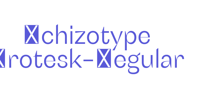 Download Schizotype Grotesk-Regular Font