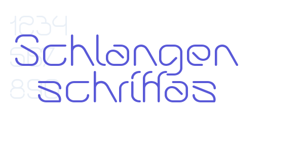 Schlangen schriftas font free