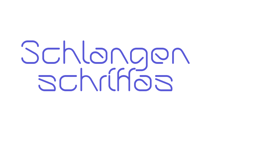 Schlangen schriftas Font Download