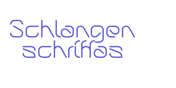 Schlangen schriftas Font Download