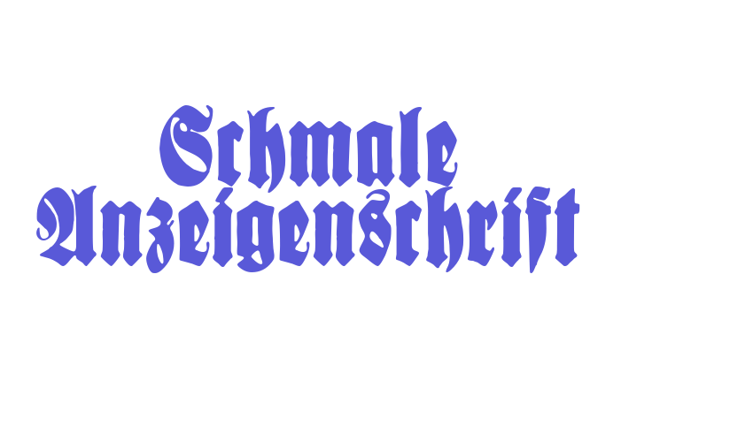 Schmale Anzeigenschrift Font