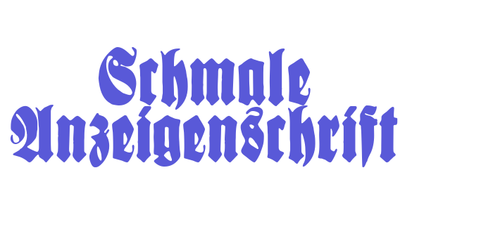 Schmale Anzeigenschrift Font Download