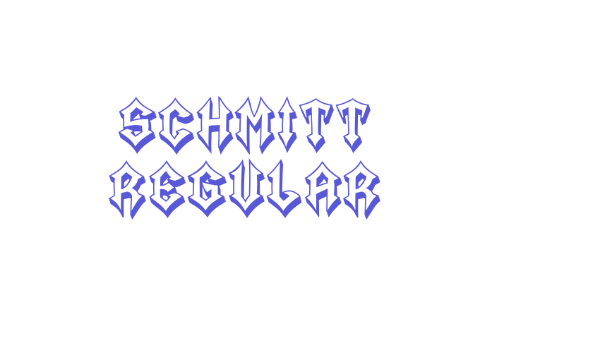 Schmitt Regular Font Download