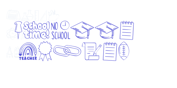 School Bundle font free