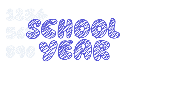 School Year font free