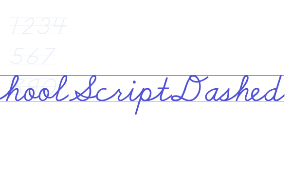 SchoolScriptDashed Font Download