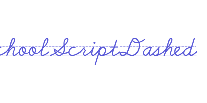 SchoolScriptDashed Font Download