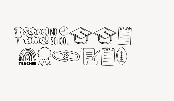 School Bundle Font