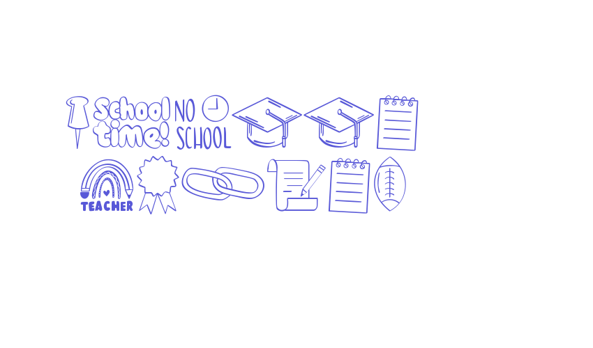 School Bundle Font Download