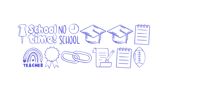 School Bundle Font Download