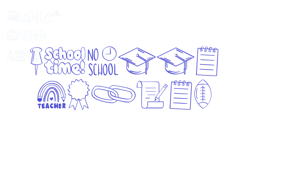 School Bundle-font-download