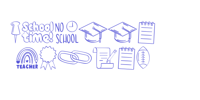 School Bundle Font