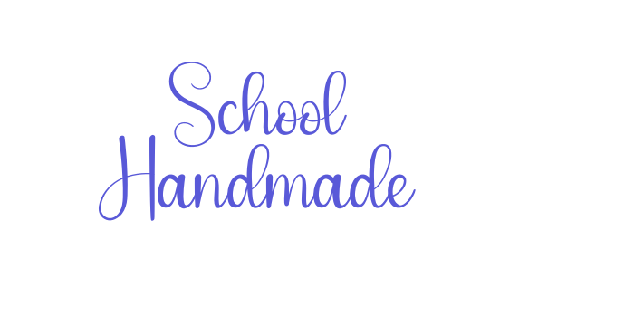 School Handmade Font Download