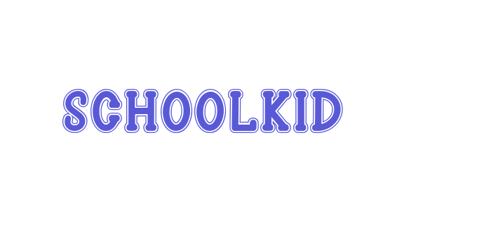 Schoolkid Font Download