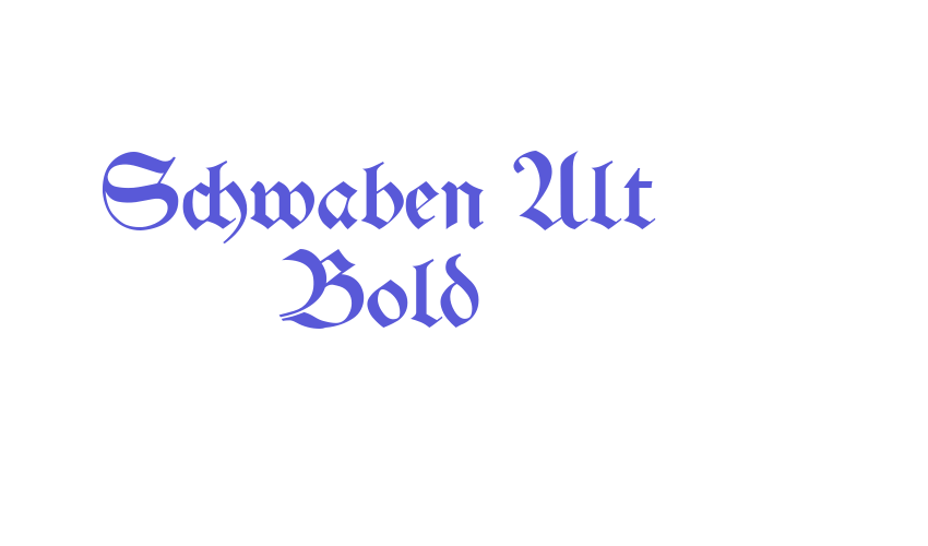 Schwaben Alt Bold Font Download