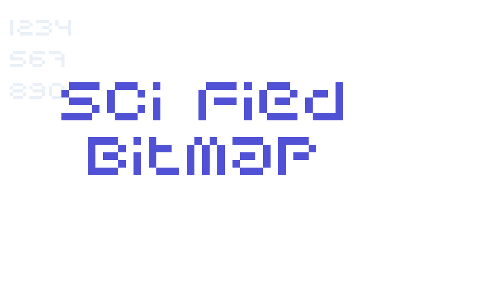 Sci Fied Bitmap-font-download