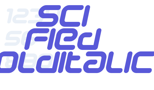 Sci Fied BoldItalic Font